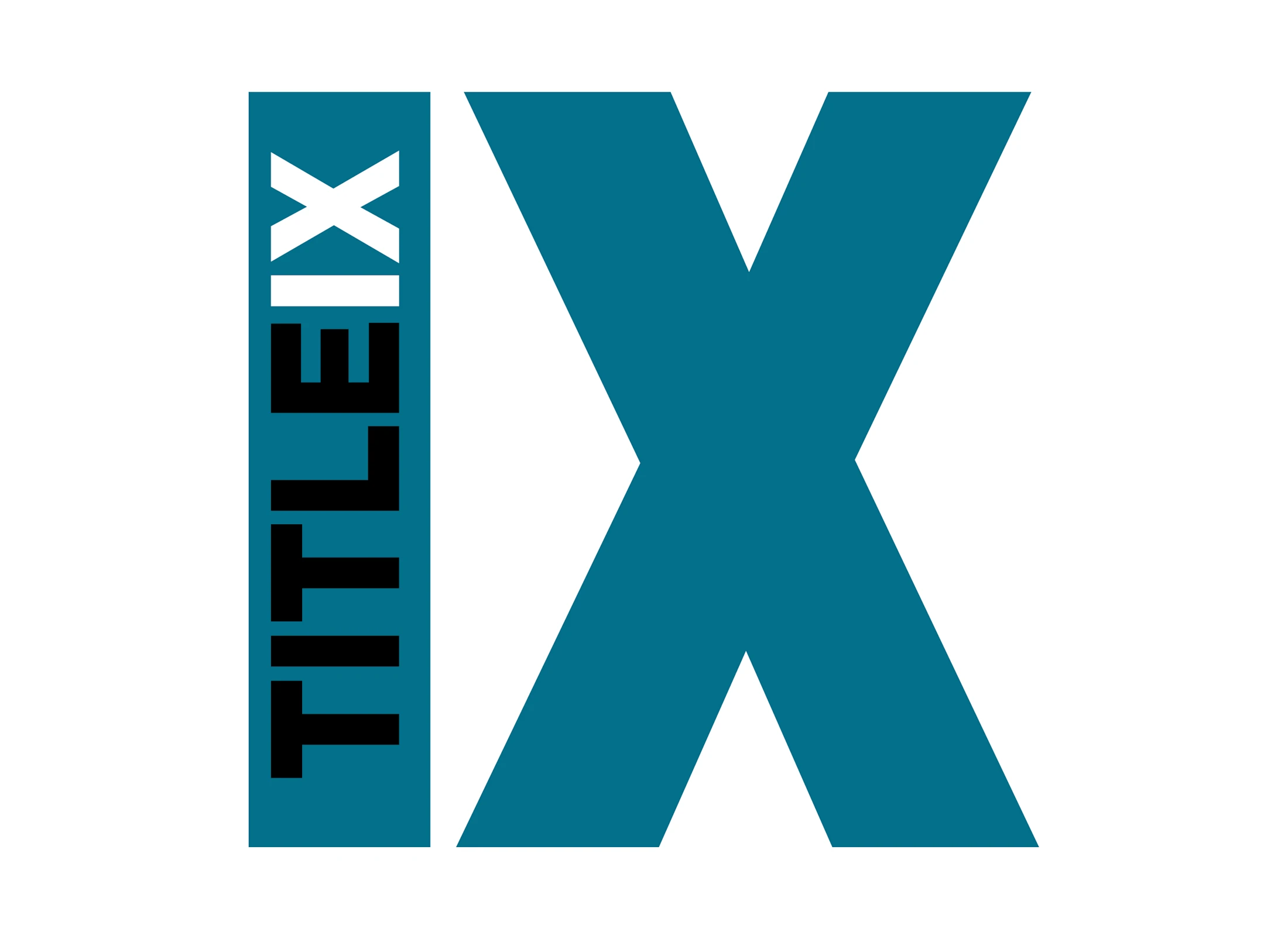 title IX image in blue