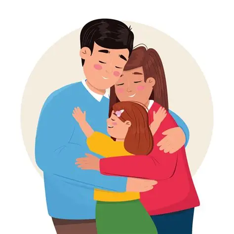 family hugging