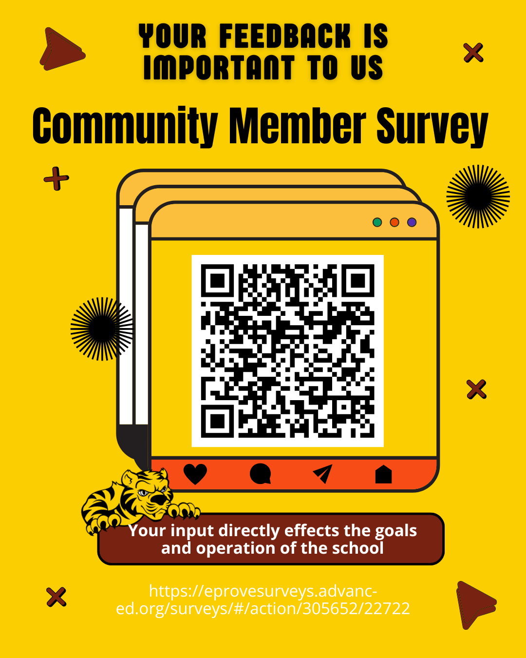 QR code for community survey